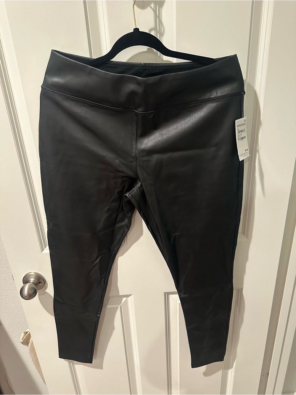 Nordstrom Black Faux Leather Leggings